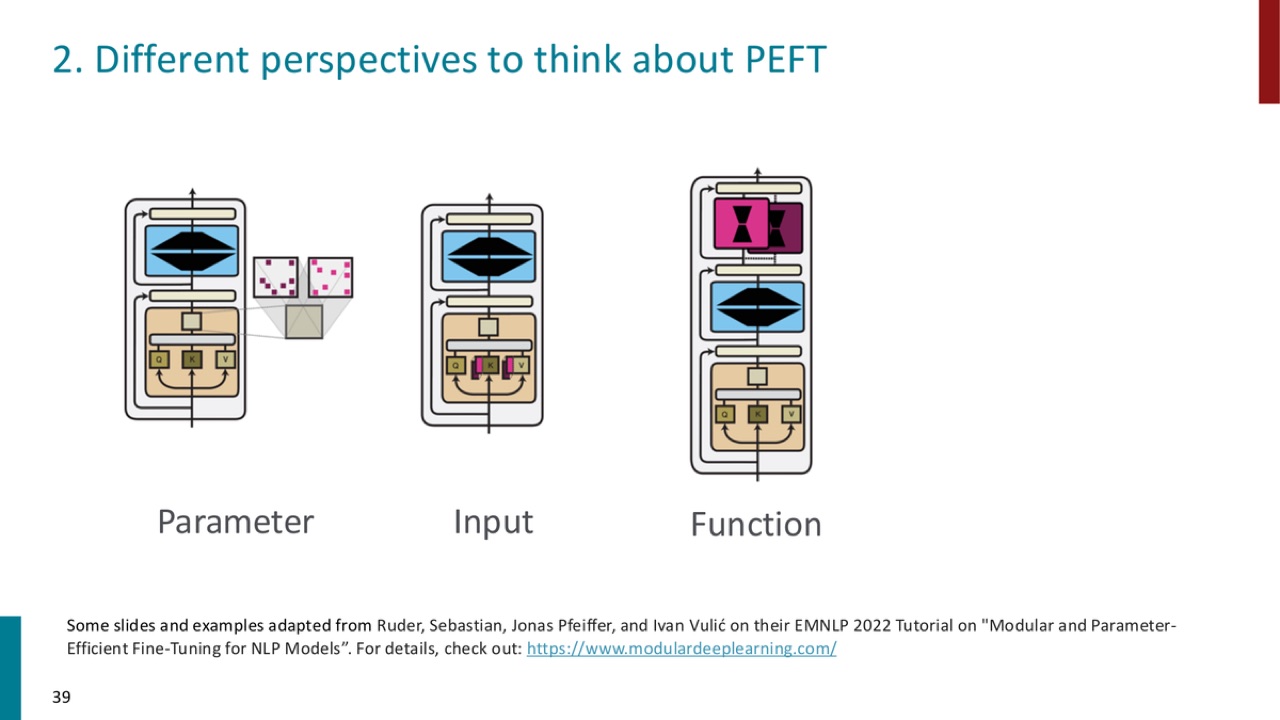 PEFT perspectives