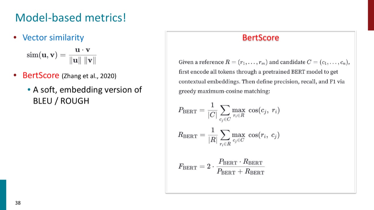 BERTScore formula