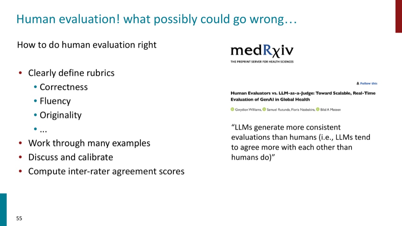 How to do human evaluation right