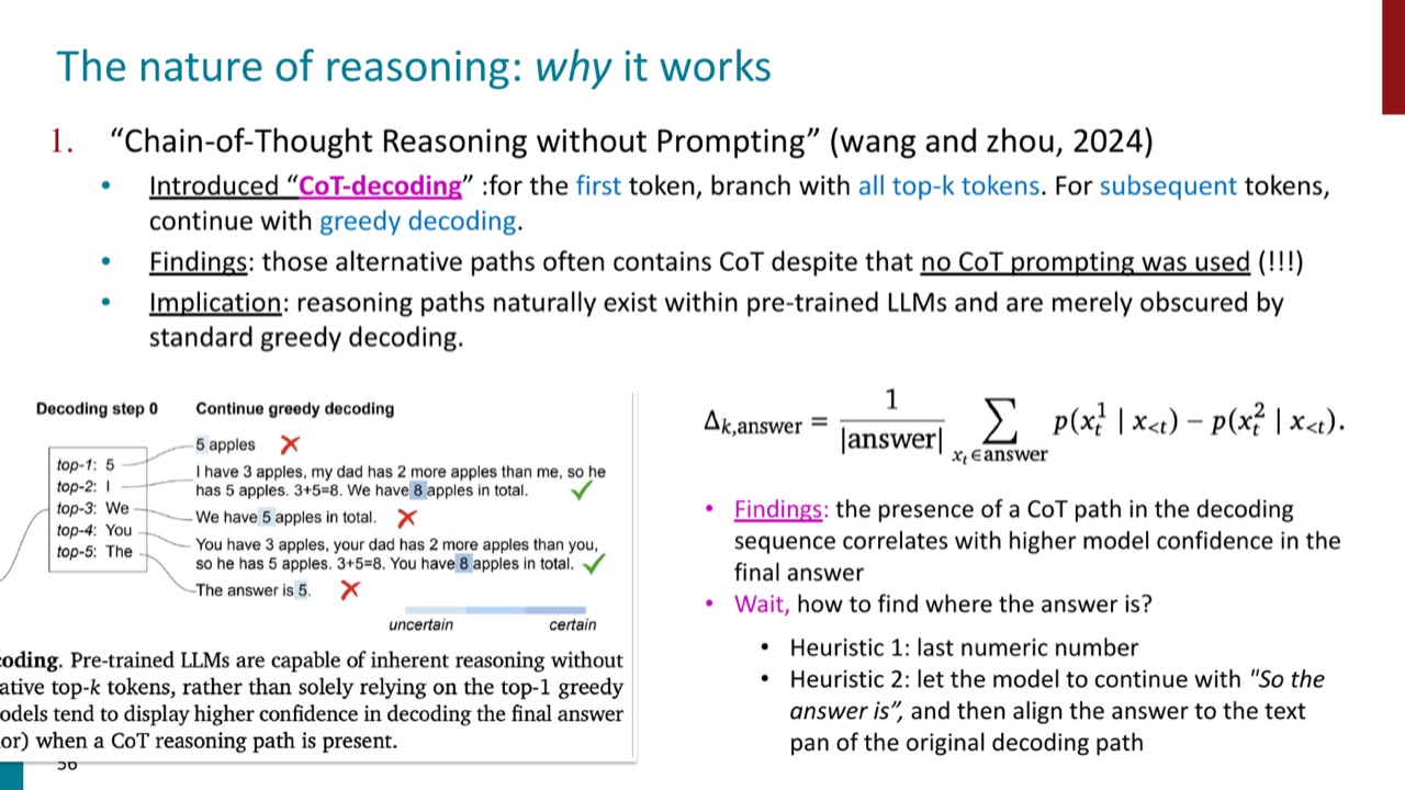 CoT paths and answer confidence