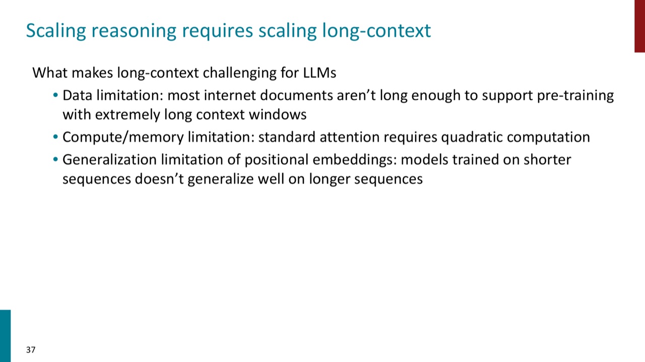 Long-context challenges