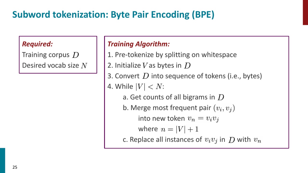 BPE 训练算法
