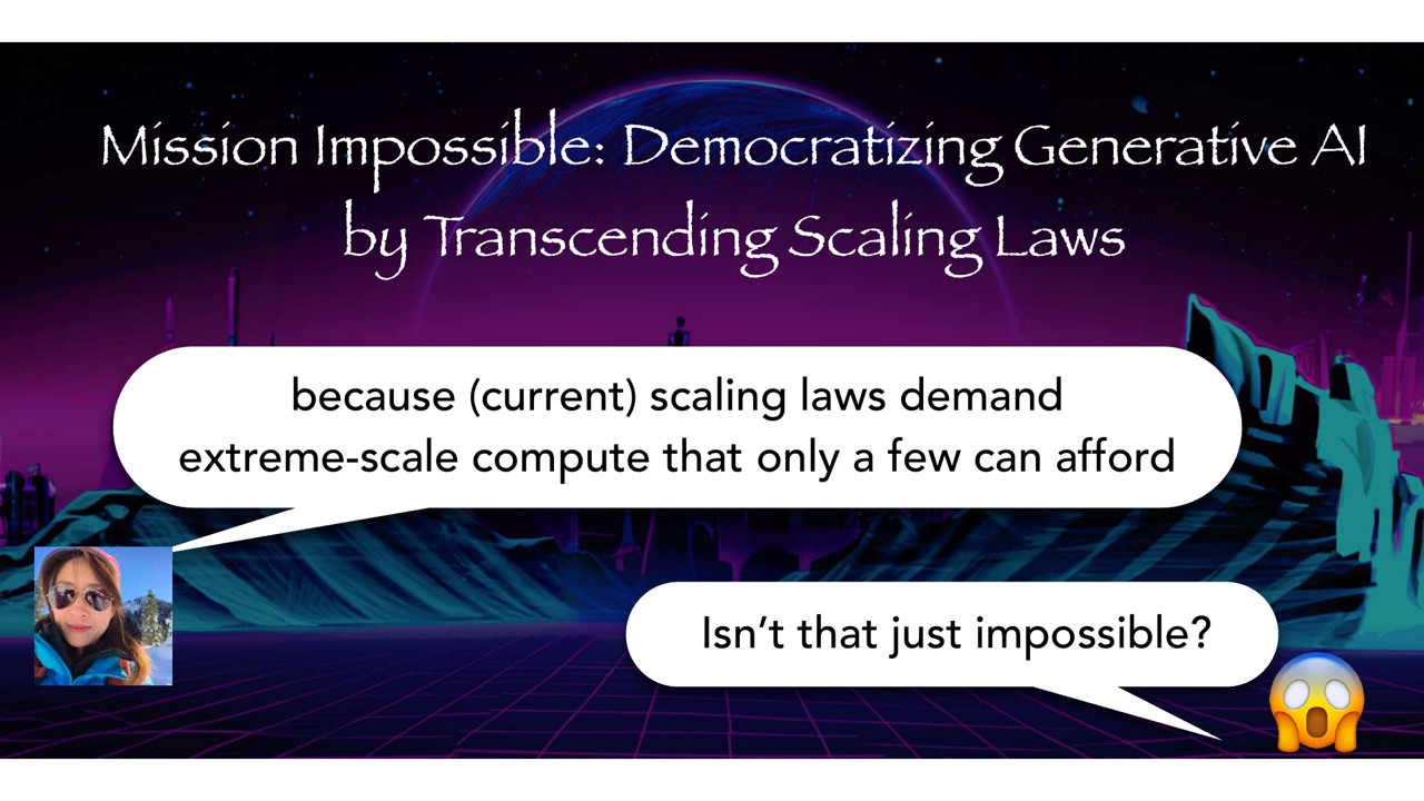 Democratizing Generative AI 与 scaling laws