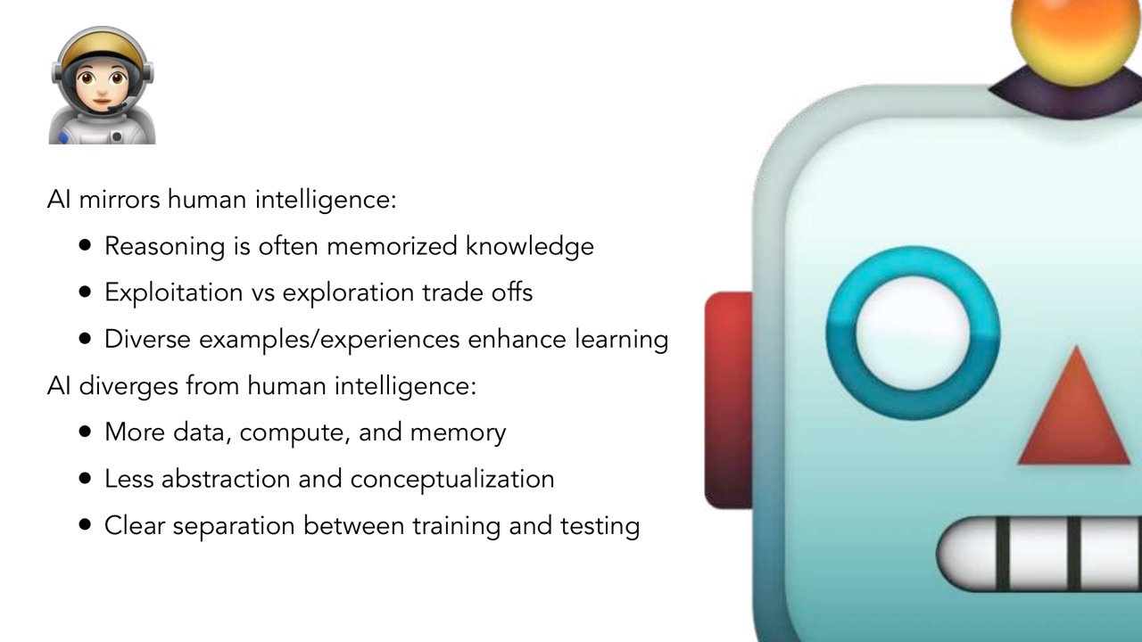 AI 与 human intelligence 的相似和差异